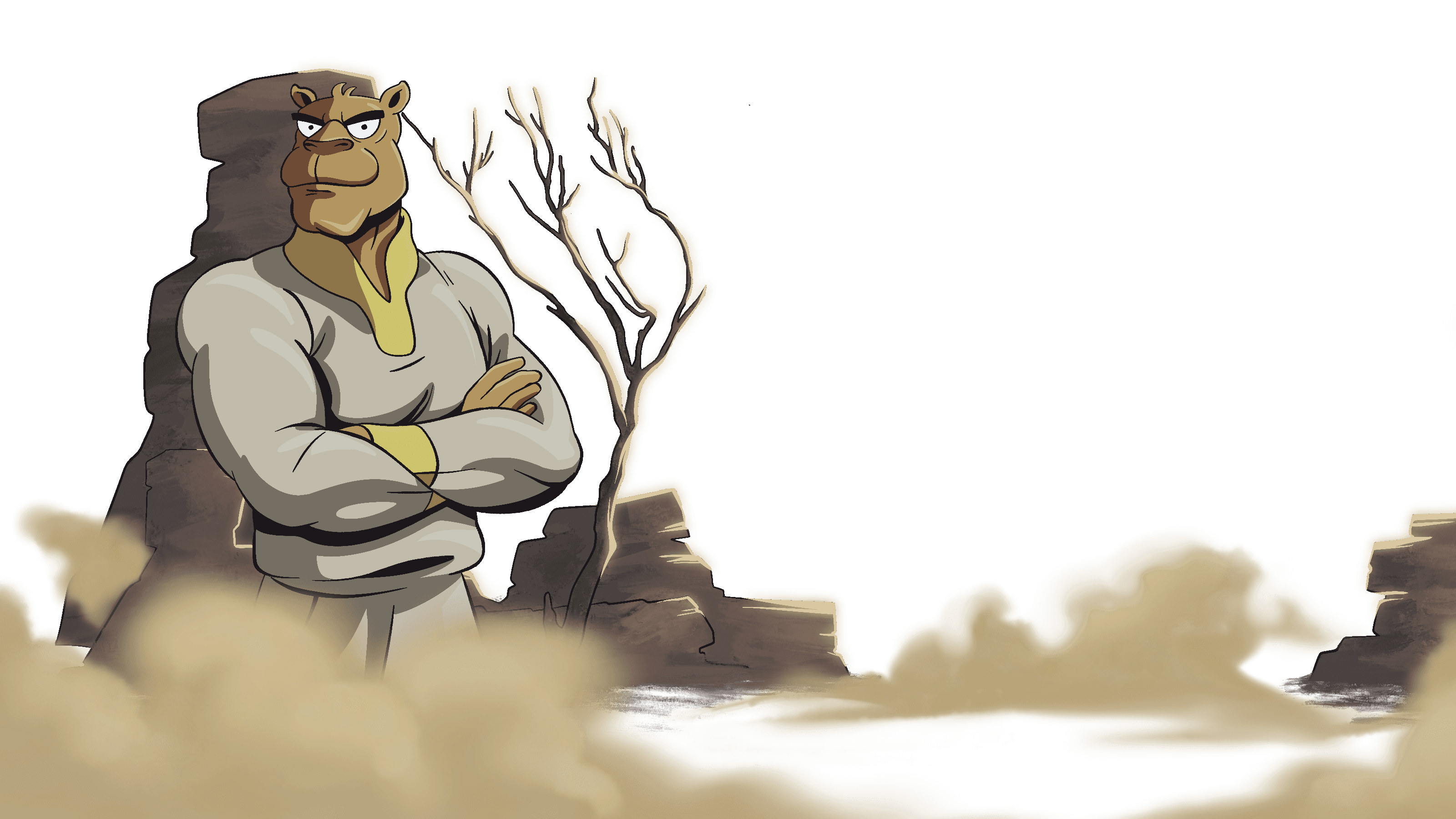 Binance Camel Dad About Section Background
